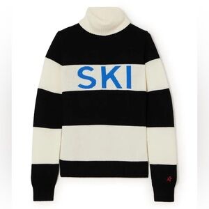 Perfect Moment Schild Merino Wool Turtleneck Ski Striped Sweater